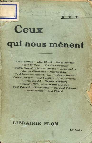 CEUX QUI NOUS MENENT