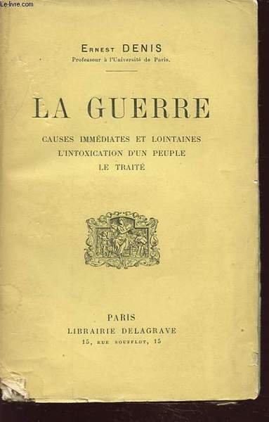 LA GUERRE CAUSES IMMEDIATES ET LOINTAINES DE L INTOXICATION D …