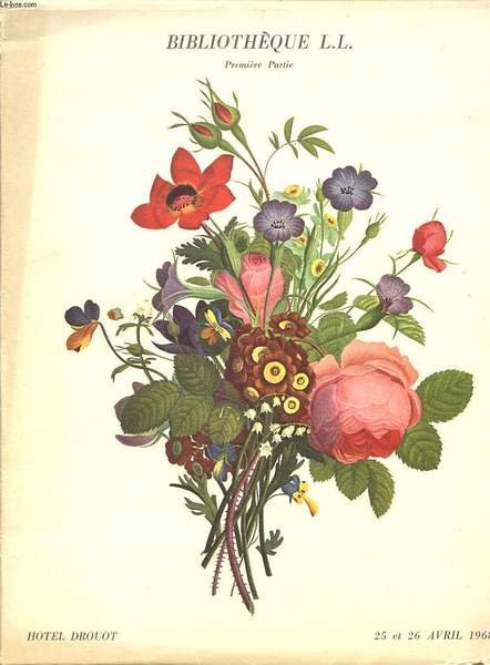 CATALOGUE VENTE AUX ENCHERES HOTEL DROUOT BIBLIOTHEQUE L. L. PREMIERE PARTIE LIVRES DU DIX NEUVIEME SIECLE EDITIONS ORIGINALES DE BALZAC A ZOLA LA PLUPART EN GRAND PAPIER AVEC ENVOIS D AUTEUR LIVRES ILLUSTRES EXEMPLAIRE DE FAUST ET DELACROIX AU CHIFF.