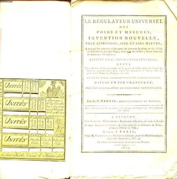 LE REGULATEUR UNIVERSEL DES POIDS ET MESURES INVENTION NOUVELLE POUR …