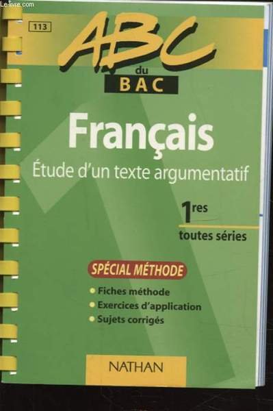 ABC DU BAC FRANCAIS 1res TOUTES SERIES | Immagine principale