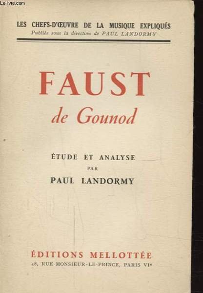 FAUST DE GOUNOD