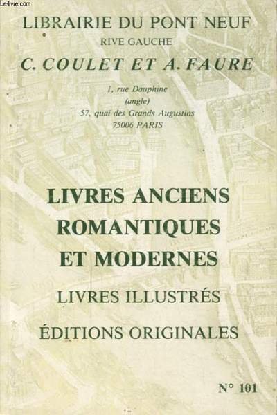 LIVRES ANCIENS ROMANTIQUES ET MODERNES LIVRES ILLUSTRES EDITIONS ORIGINALE N�101