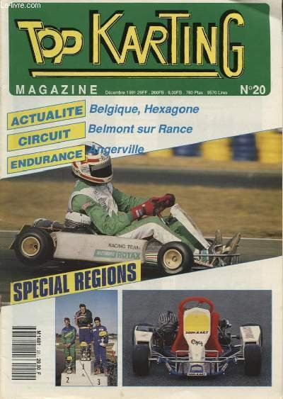 TOP KARTING MAGAZINE N�20 : BELGIQUE HEXAGONE BELMONT SUR RANCE … | Immagine principale