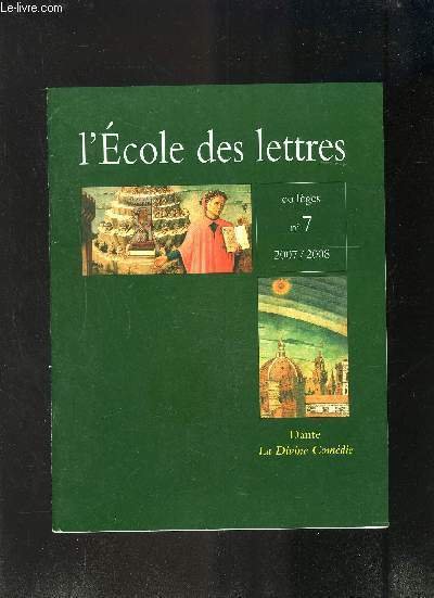L ECOLE DES LETTRES- COLLEGES N�7 - 2007-2008- DANTE ALIGHIERI … | Immagine principale