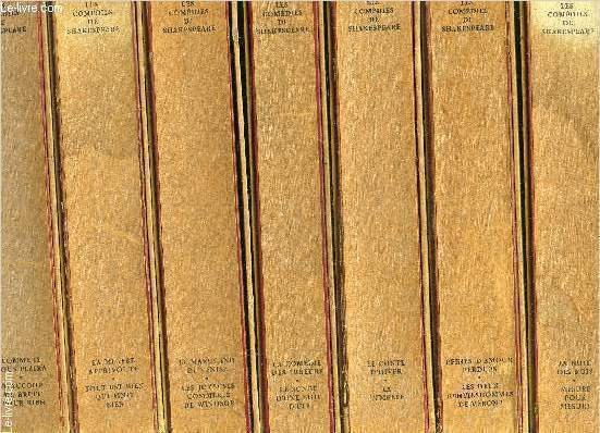 LES COMEDIES DE SHAKESPEARE- 16 oeuvres: 2 par volume- 7 … | Immagine principale