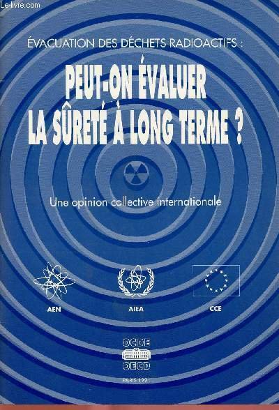 PEUT-ON EVALUER LA SURETE A LONG TERME . - UNE … | Immagine principale