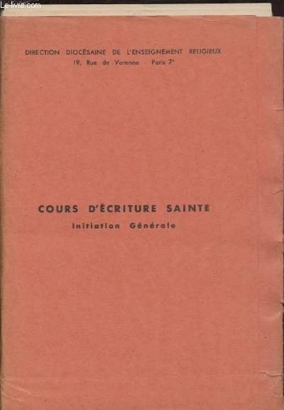COURS D'ECRITURE SAINTE : Dimension historique de la Bible - … | Immagine principale