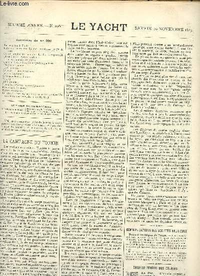 N�296 - 10 NOVEMBRE 1883 - LE YACHT : La … | Immagine principale