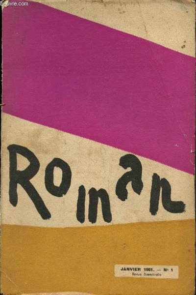 Roman - Janvier 1951 -n�1 : Le Journal in�dit de Virginia Woolf, par Joan Bennett - Tchekhov parmi nous, par Rose Celli - Journal 1925-1926-1927, par Virginia Woolf,etc.