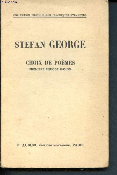 Choix de po�mes - premi�re p�riode 1890-1900