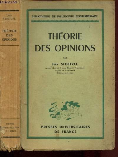 Th�ories des opinions