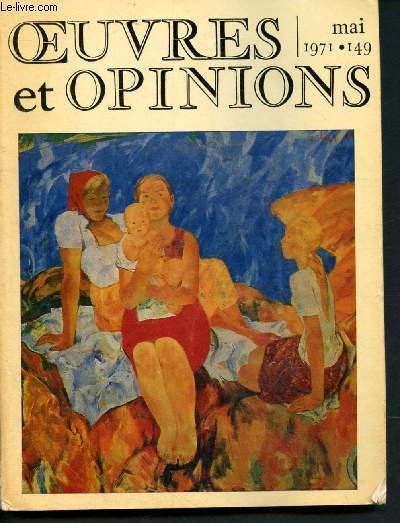 Oeuvres et Opinions n�149 - Mai 1971 : c'�tait � … | Immagine principale