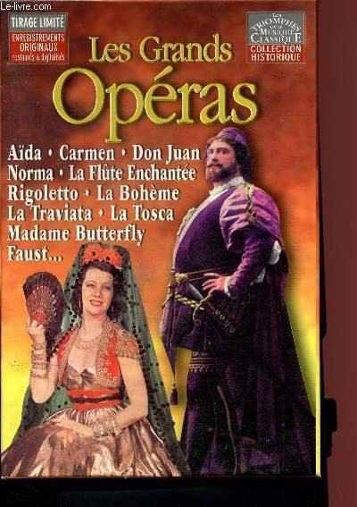 Les Grands Opï¿½ras - Les triomphes de la musique classique - Collection Historique - Aï¿½da - Carmen -Don Juan- Norma - La flï¿½te enchantï¿½e - Rigoletto - La bohï¿½me - La traviata - La tosca - Madame Butterfly - Faust- Tirage limitï¿½ - Enregistrements originaux