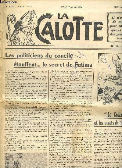 La calotte N°80 Mars 1962 -31éme année - 4éme série …