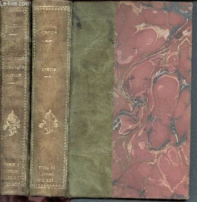 Oeuvres de virgile - 2 volumes : tome premier bucoliques, géorgiques, énéide, livre I, II, III + tome second énéide livrs IV à XII- précédé d'une étude sur virgile par Sainte-Beuve