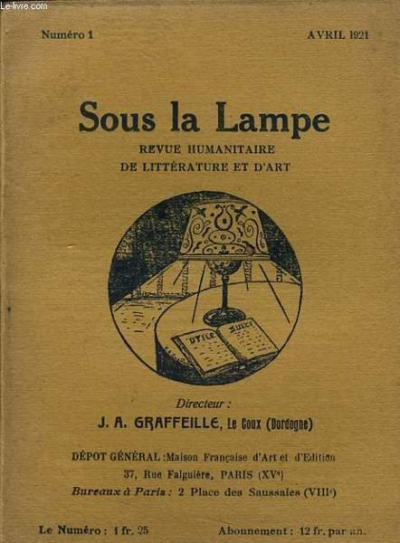 SOUS LA LAMPE n�1 - revue humanitaire de litt�rature et …
