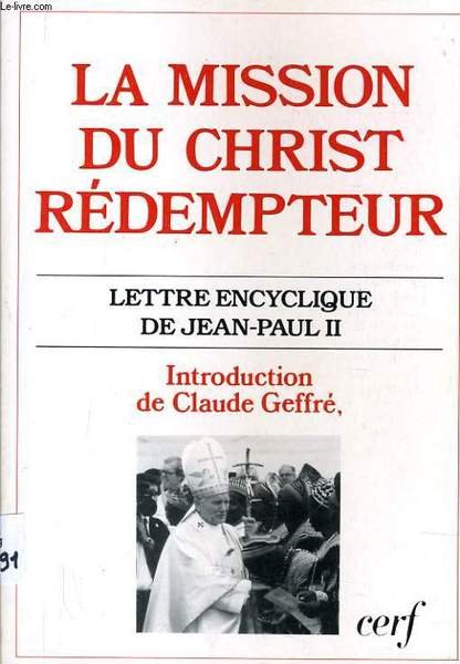 LA MISSION DU CHRIST REDEMPTEUR lettre encyclique de Jean Paul …