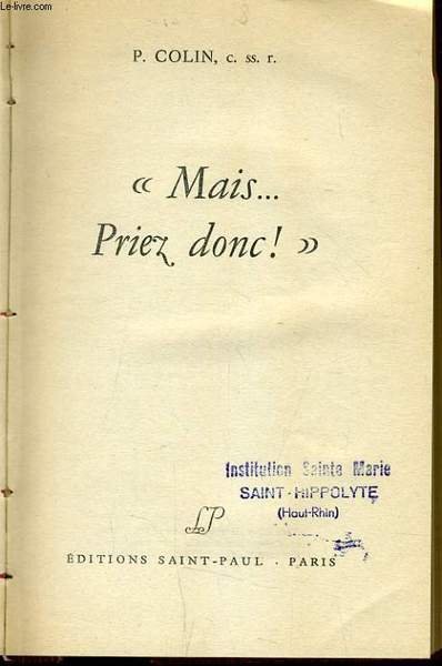 MAIS. PRIEZ DONC !