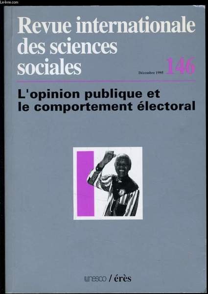 REVUE INTERNATIONALE DES SCIENCES SOCIALES n�146 : l'opinion pubique et … | Immagine principale