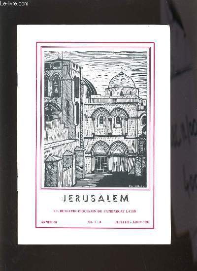 JERUSALEM N�7-8 - ANNEE 60 - L'ANNONCE JOYEUSE DE L'EVANGILE, … | Immagine principale