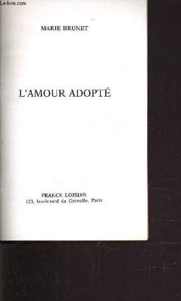 L'AMOUR ADOPTE.