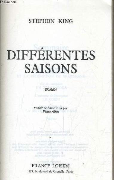 DIFFERENTES SAISONS. | Immagine principale