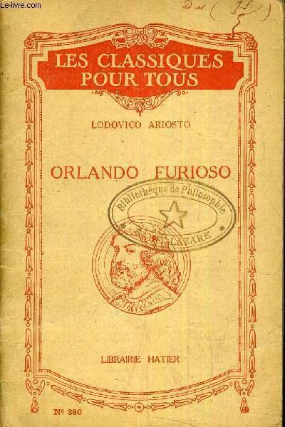 ORLANDO FURIOSO EXTRAITS ANNOTES PAR ANDRE PEZARD.