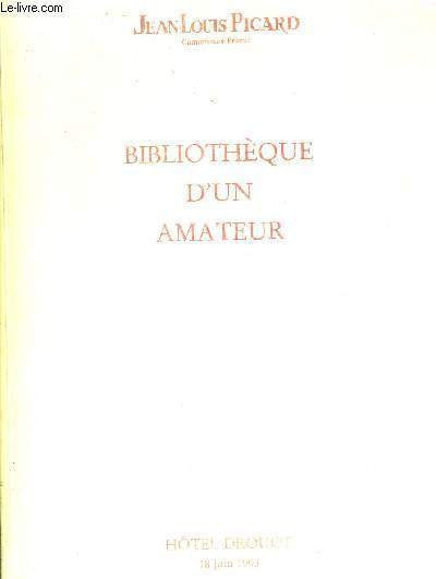 BIBLIOTHEQUE D'UN AMATEUR - VENTE A PARIS HOTEL DRUOT SALLE …