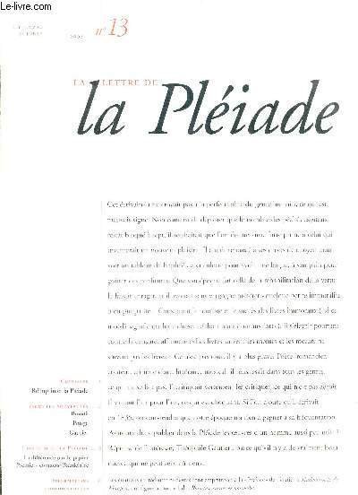 LA LETTRE DE LA PLEIADE N�13 SEPTEMBRE OCTOBRE 2002. | Immagine principale