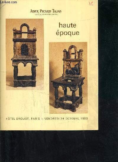 CATALOGUE DE VENTES AUX ENCHERES - HAUTE EPOQUE - HOTEL … | Immagine principale