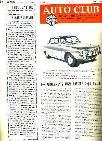 AUTO CLUB BULLETIN OFFICIEL DE L'A.C.S.O N�124 AVRIL 1969 - …