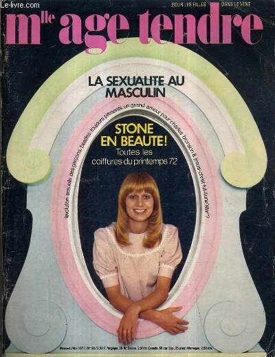 MLLE AGE TENDRE N�90 MAI 1972 - Mais qui sont ils ? - M.A.T � New York - le couple du mois Belmondo Mia Farrow - les beatles en couleur - angela davis une jeune femme en col�re - les cheveux de stone - et toujours les blazers etc.