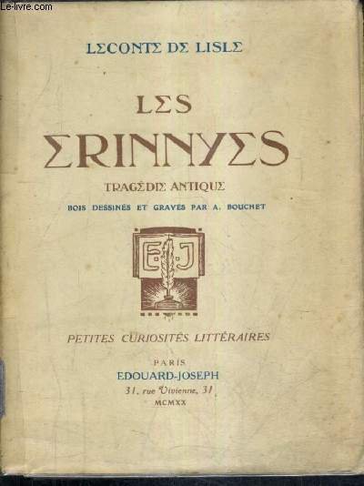 LES ERINNYES TRAGEDIE ANTIQUE .