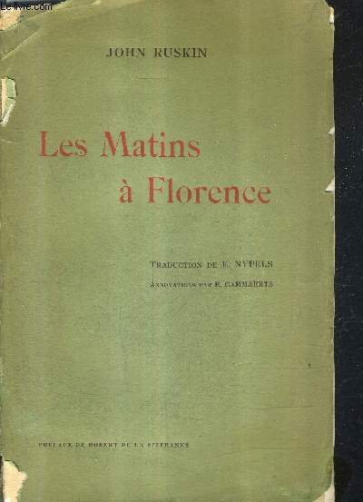 LES MATINS A FLORENCE SIMPLES ETUDES D'ART CHRETIEN. | Immagine principale