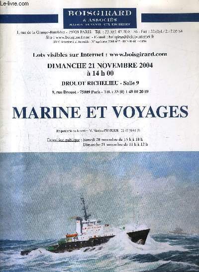 PLAQUETTE DEPLIANTE DE VENTES AUX ENCHERES - MARINE ET VOYAGES …