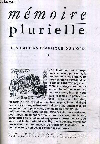 MEMOIRE PLURIELLE N�36 JUILLET 2003 - par monts et par … | Immagine principale