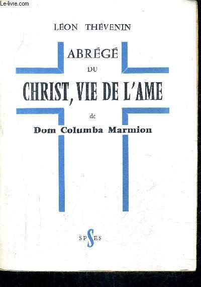 ABREGE DU CHRIST VIE DE L'AME DE DOM COLUMBA MARMION. | Immagine principale