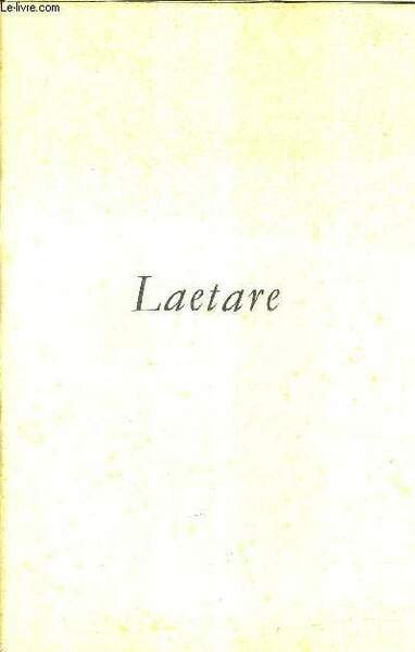 LAETARE - Psaume laetatus sum - la p�que juive de … | Immagine principale