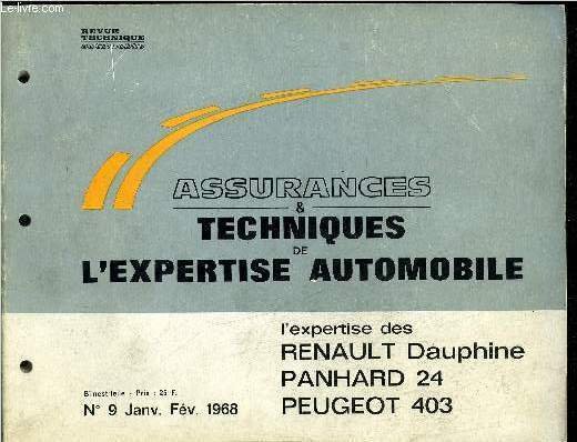 ASSURANCES TECHNIQUES DE L'EXPERTISE AUTOMOBILE N�9 JANV. FEV. 1968 - …