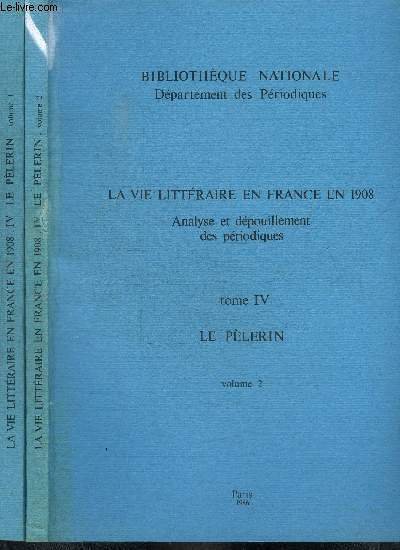 LA VIE LITTERAIRE EN FRANCE EN 1908 - - ANALYSE …