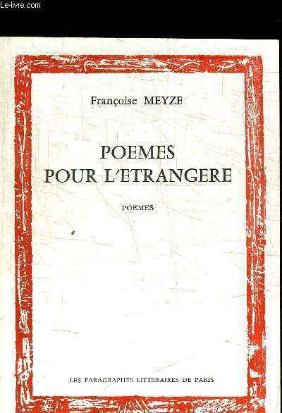 POEMES POUR L'ETRANGERE