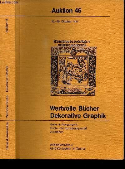 CATALOGUE DE VENTE AUX ENCHERES : AUKTION 46 15-18 OKTOBER … | Immagine principale