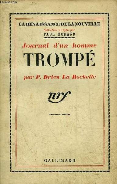 JOURNAL D'UN HOMME TROMPE - COLLECTION LA RENAISSANCE DE LA … | Immagine principale