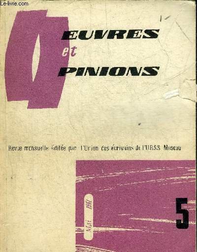 OEUVRES ET OPINIONS N�5 MAI 1961 - Le vent d'hiver … | Immagine principale