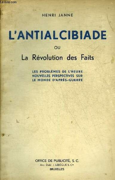 L'ANTIALCIBIADE OU LA REVOLUTION DES FAITS - LES PROBLEMES DE … | Immagine principale