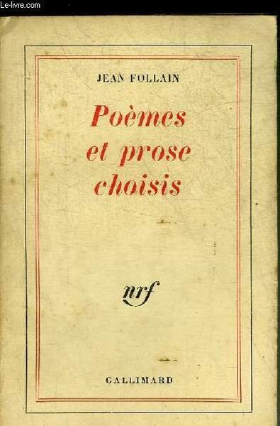 POEMES ET PROSE CHOISIS. | Immagine principale