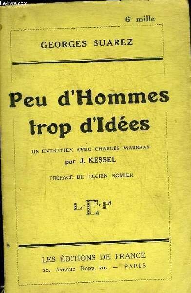 PEU D'HOMMES TROP D'IDEES. | Immagine principale