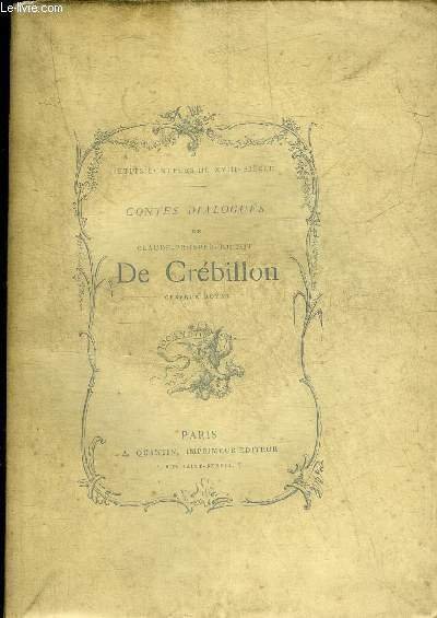 CONTES DIALOGUES DE CREBILLON FILS - COLLECTION PETITS CONTEURS DU … | Immagine principale