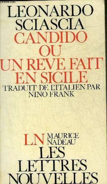CANDIDO OU UN REVE FAIT EN SICILE.